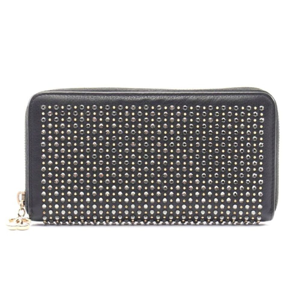 Chanel Leather Rhinestone Studded Wallet